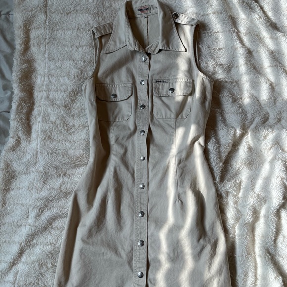 Guess Dresses & Skirts - Vintage Guess Jeans Button down mini denim dress! So cute!